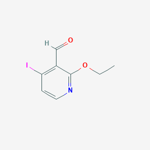 molecular formula C8H8INO2 B1447240 2-Ethoxy-4-iodonicotinaldehyde CAS No. 1706453-26-0