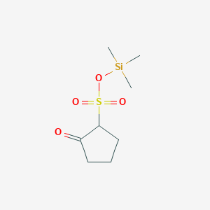molecular formula C8H16O4SSi B14472407 Trimethylsilyl 2-oxocyclopentane-1-sulfonate CAS No. 72458-55-0