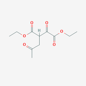 molecular formula C11H16O6 B14472422 Diethyl 2-oxo-3-(2-oxopropyl)butanedioate CAS No. 68384-85-0
