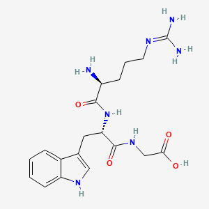 molecular formula C19H27N7O4 B14472434 Arg-Trp-Gly CAS No. 70253-71-3