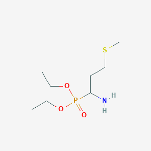 molecular formula C8H20NO3PS B14472481 Diethyl [1-amino-3-(methylsulfanyl)propyl]phosphonate CAS No. 72397-77-4