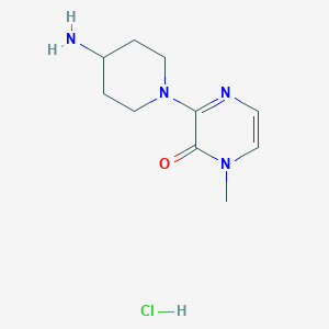 3-(4-aminopiperidin-1-yl)-1-methylpyrazin-2(1H)-one hydrochloride