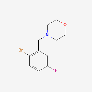 molecular formula C11H13BrFNO B1447257 4-(2-Bromo-5-fluorobenzyl)morpholine CAS No. 1704065-18-8