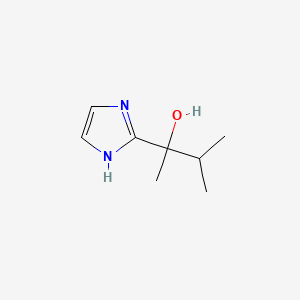 molecular formula C8H14N2O B1447263 2-(1H-imidazol-2-yl)-3-methylbutan-2-ol CAS No. 1935299-35-6