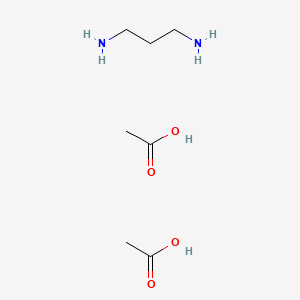 molecular formula C7H18N2O4 B14472682 Acetic acid;propane-1,3-diamine CAS No. 69112-70-5