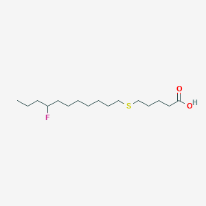 molecular formula C16H31FO2S B144727 14-Fluoro-6-thiaheptadecanoic acid CAS No. 138225-06-6