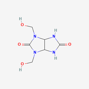 molecular formula C6H10N4O4 B14472724 Imidazo[4,5-d]imidazole-2,5(1H,3H)-dione, tetrahydro-1,3-bis(hydroxymethyl)- CAS No. 67953-33-7
