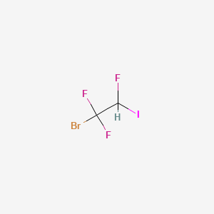 molecular formula C2HBrF3I B14472756 1-Bromo-1,1,2-trifluoro-2-iodoethane CAS No. 65748-24-5