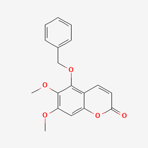molecular formula C18H16O5 B14472768 5-Benzyloxy-6,7-dimethoxycoumarin CAS No. 68691-84-9