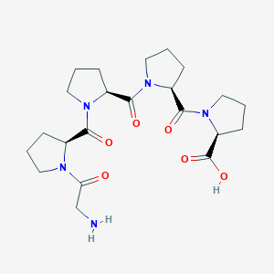 molecular formula C22H33N5O6 B14472769 Glycyl-L-prolyl-L-prolyl-L-prolyl-L-proline CAS No. 66187-01-7