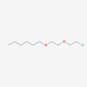 molecular formula C10H21ClO2 B14472772 1-[2-(2-Chloroethoxy)ethoxy]hexane CAS No. 72510-64-6