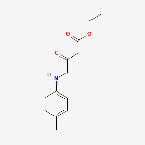 molecular formula C13H17NO3 B14472774 Ethyl 4-(4-methylanilino)-3-oxobutanoate CAS No. 67460-60-0