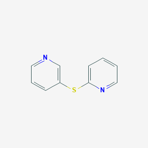 molecular formula C10H8N2S B14472790 2-[(Pyridin-3-yl)sulfanyl]pyridine CAS No. 72890-91-6