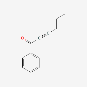 molecular formula C12H12O B14472835 1-Phenylhex-2-yn-1-one CAS No. 65236-43-3
