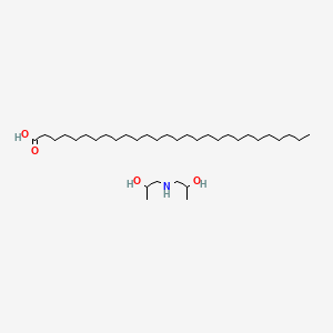 molecular formula C34H71NO4 B14472863 Montanic acid, diisopropanolamine salt CAS No. 67953-00-8