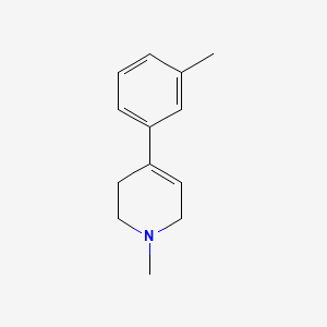 molecular formula C13H17N B14472890 Pyridine, 1,2,3,6-tetrahydro-1-methyl-4-(3-methylphenyl)- CAS No. 69675-07-6