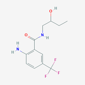 molecular formula C12H15F3N2O2 B14472901 2-Amino-N-(2-hydroxybutyl)-5-(trifluoromethyl)benzamide CAS No. 65568-56-1