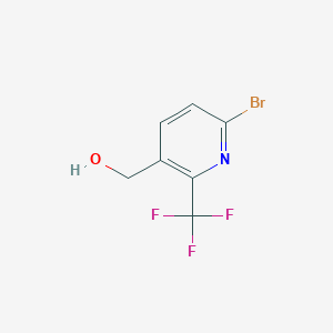molecular formula C7H5BrF3NO B1447292 6-Bromo-2-(trifluoromethyl)pyridine-3-methanol CAS No. 1227595-83-6
