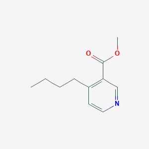 molecular formula C11H15NO2 B14472930 Methyl 4-butylpyridine-3-carboxylate CAS No. 70647-04-0