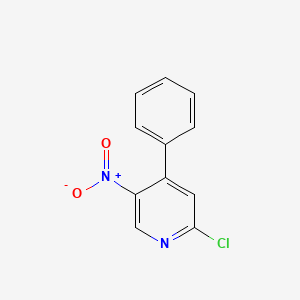 molecular formula C11H7ClN2O2 B1447294 2-Chloro-5-nitro-4-phenylpyridine CAS No. 1805645-34-4