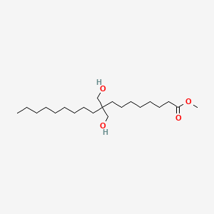 molecular formula C21H42O4 B14472943 Methyl 9,9-bis(hydroxymethyl)octadecanoate CAS No. 65313-01-1