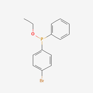 molecular formula C14H14BrOP B14472998 Ethyl (4-bromophenyl)phenylphosphinite CAS No. 66055-63-8