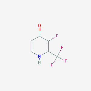 molecular formula C6H3F4NO B1447301 3-Fluoro-4-hydroxy-2-(trifluoromethyl)pyridine CAS No. 1227515-79-8