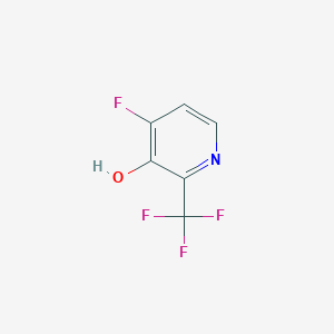 molecular formula C6H3F4NO B1447302 4-Fluoro-3-hydroxy-2-(trifluoromethyl)pyridine CAS No. 1227595-03-0