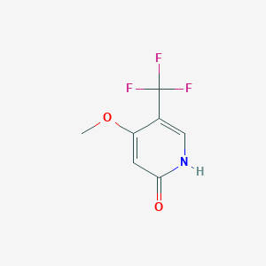 molecular formula C7H6F3NO2 B1447303 2-Hydroxy-4-methoxy-5-(trifluoromethyl)pyridine CAS No. 1227580-44-0