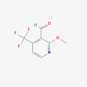 molecular formula C8H6F3NO2 B1447304 2-Methoxy-4-(trifluoromethyl)nicotinaldehyde CAS No. 1227594-83-3