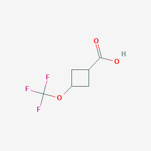 molecular formula C6H7F3O3 B1447305 cis-3-Trifluoromethoxy-cyclobutanecarboxylic acid CAS No. 1773508-16-9