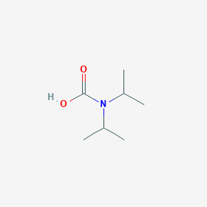 molecular formula C7H15NO2 B14473052 Carbamic acid, bis(1-methylethyl)- CAS No. 69777-49-7