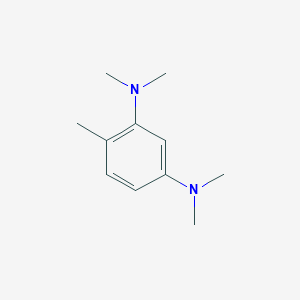 molecular formula C11H18N2 B14473056 N~1~,N~1~,N~3~,N~3~,4-Pentamethylbenzene-1,3-diamine CAS No. 65198-15-4