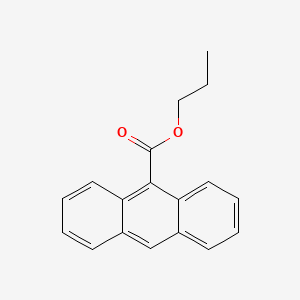 molecular formula C18H16O2 B14473060 Propyl anthracene-9-carboxylate CAS No. 71942-30-8