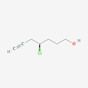 B1447316 (4R)-4-Chlorohept-6-yn-1-ol CAS No. 1583253-09-1
