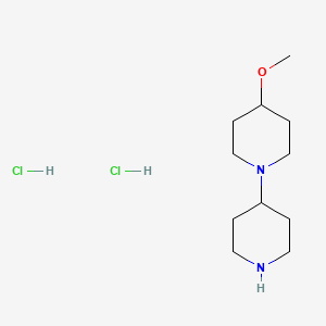 molecular formula C11H23ClN2O B1447317 4-Methoxy-1,4'-bipiperidine dihydrochloride CAS No. 930604-26-5