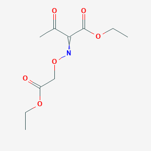 molecular formula C10H15NO6 B14473181 Ethyl 2-[(2-ethoxy-2-oxoethoxy)imino]-3-oxobutanoate CAS No. 70791-71-8