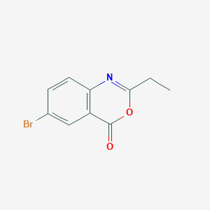 molecular formula C10H8BrNO2 B14473193 6-Bromo-2-ethyl-4H-3,1-benzoxazin-4-one CAS No. 68100-91-4