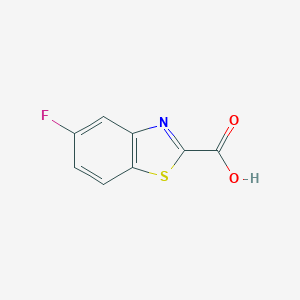 molecular formula C8H4FNO2S B144732 5-Fluoro-1,3-benzothiazole-2-carboxylic acid CAS No. 139425-47-1