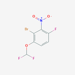 1-Bromo-6-difluoromethoxy-3-fluoro-2-nitrobenzene