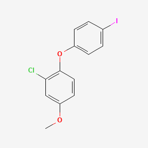2-Chloro-1-(4-iodophenoxy)-4-methoxybenzene