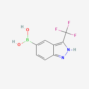 (3-(trifluoromethyl)-1H-indazol-5-yl)boronic acid
