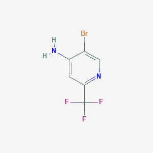 molecular formula C6H4BrF3N2 B1447331 5-Bromo-2-(trifluoromethyl)pyridin-4-amine CAS No. 1369921-11-8