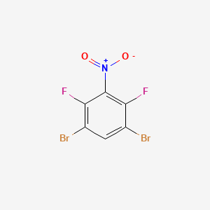 molecular formula C6HBr2F2NO2 B1447339 1,5-Dibromo-2,4-difluoro-3-nitrobenzene CAS No. 1804413-71-5