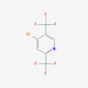 molecular formula C7H2BrF6N B1447341 4-Bromo-2,5-bis(trifluoromethyl)pyridine CAS No. 1806494-04-1