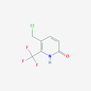 molecular formula C7H5ClF3NO B1447344 3-Chloromethyl-6-hydroxy-2-(trifluoromethyl)pyridine CAS No. 1227564-73-9