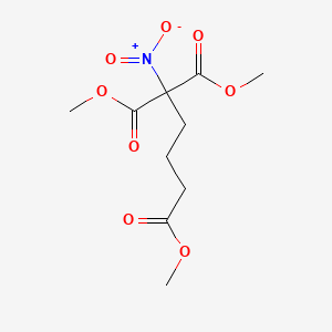 molecular formula C10H15NO8 B14473462 Trimethyl 1-nitrobutane-1,1,4-tricarboxylate CAS No. 65844-71-5