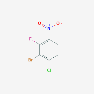molecular formula C6H2BrClFNO2 B1447347 2-Bromo-1-chloro-3-fluoro-4-nitrobenzene CAS No. 1807036-18-5