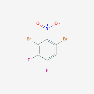 molecular formula C6HBr2F2NO2 B1447349 1,3-Dibromo-4,5-difluoro-2-nitrobenzene CAS No. 1806272-92-3