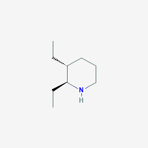 molecular formula C9H19N B14473491 (2S,3R)-2,3-Diethylpiperidine CAS No. 67405-13-4